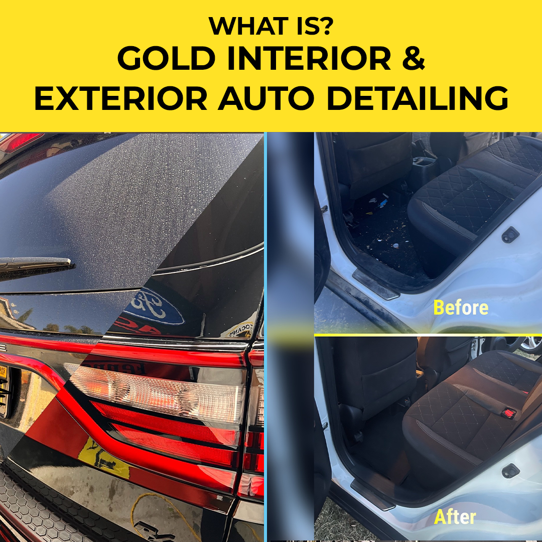 Logan's Auto Detailing & Coating – Premium Gold Interior & Exterior Detailing Package in Sherman Oaks, Los Angeles, featuring full-service car cleaning, paint protection, and deep interior restoration.