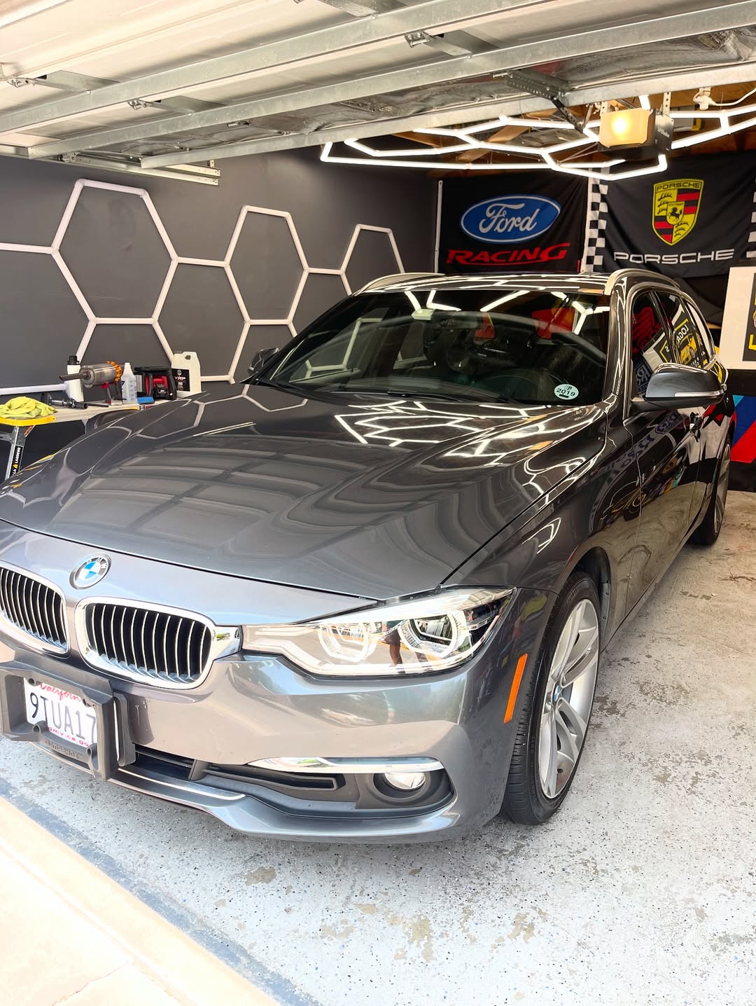 BMW wagon detailed at Logan's — the kind of keeper cars Porter Ranch garages hold