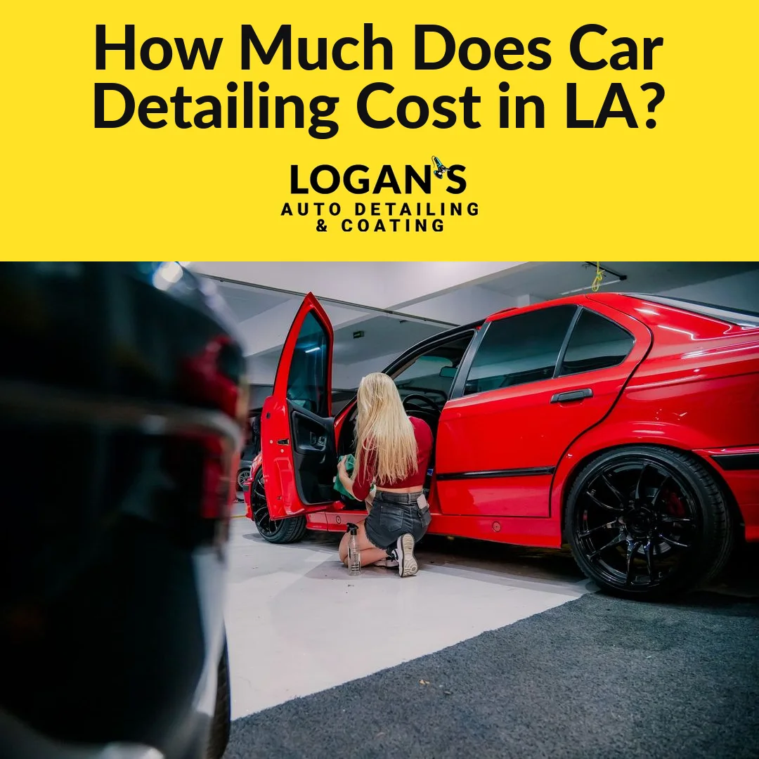 Professional detailer deep-cleaning a car interior — 2026 car detailing price guide for Los Angeles by Logan's Auto Detailing